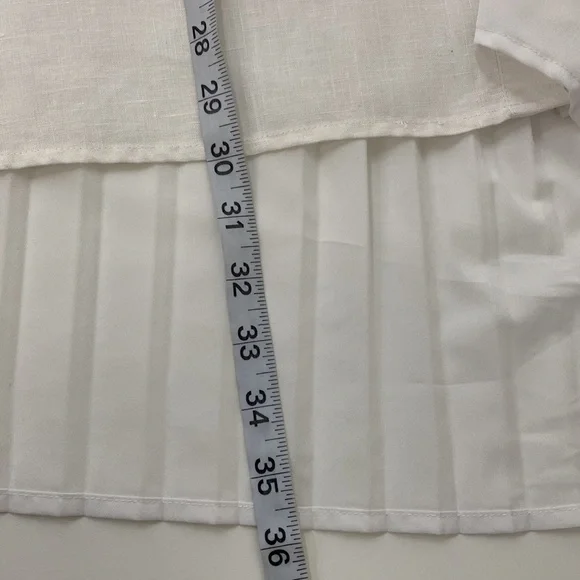 Comfy USA Button Down Top Line Blend Women's Large White - Picture 9 of 11